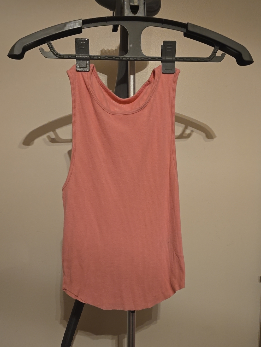 American Eagle Outfitters Pink Coral Ribbed Tank